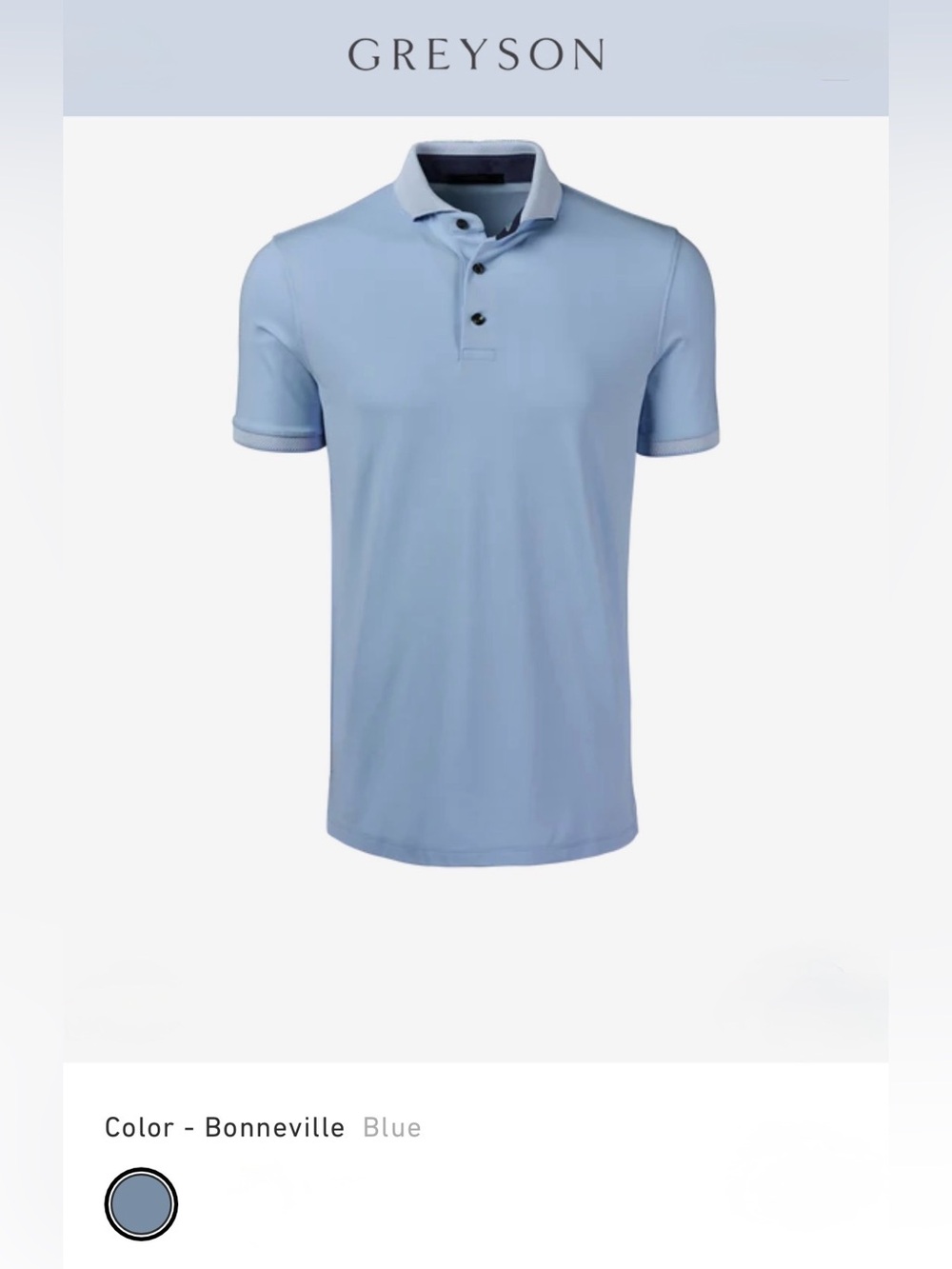 • GREYSON • Cherokee Short Sleeve Polo
Performance Pique & Knit Collar • NWT •